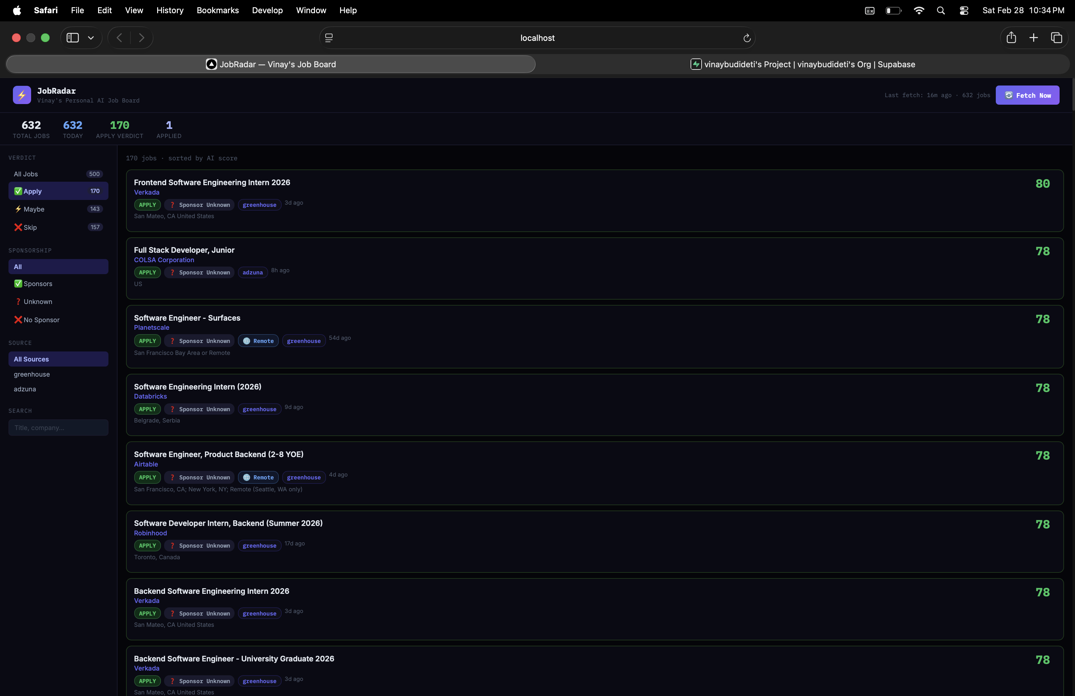 JobRadar — AI-Powered Job Search Agent